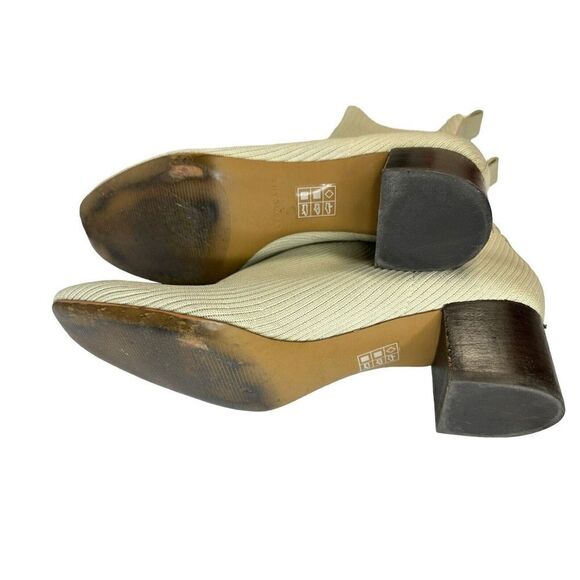 Everlane The Glove Boot Women Size 11 Ribbed Knit Ankle Boots Bone - Picture 11 of 12